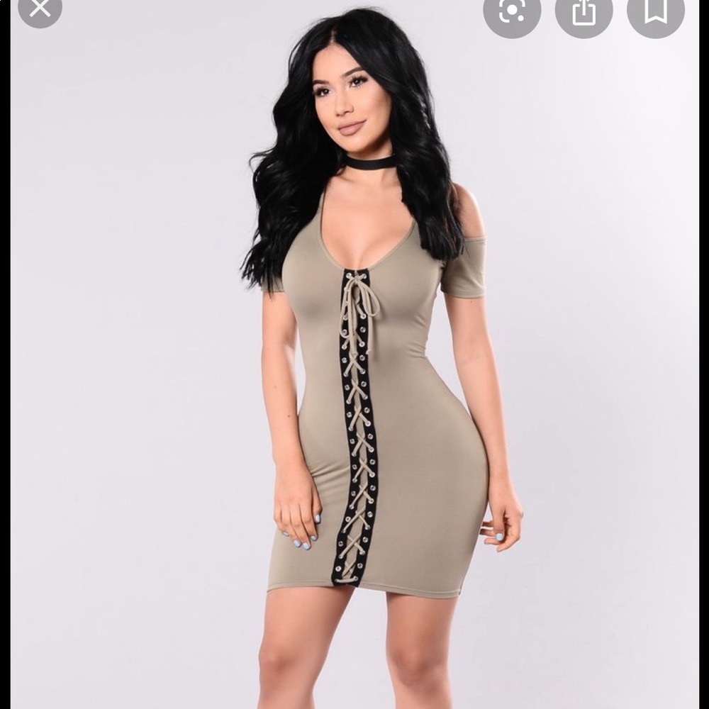 Fashion nova olive dress